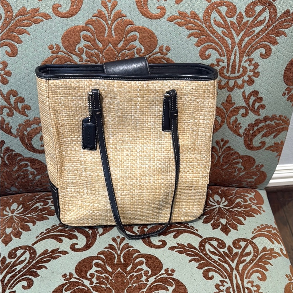 Coach Straw Tote Bag C1K-8157